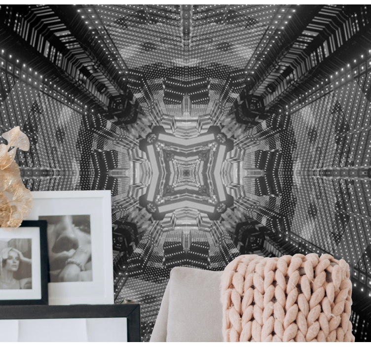 Fotoapeta abstrakcyjna złożone wzory geometryczne - TenStickers