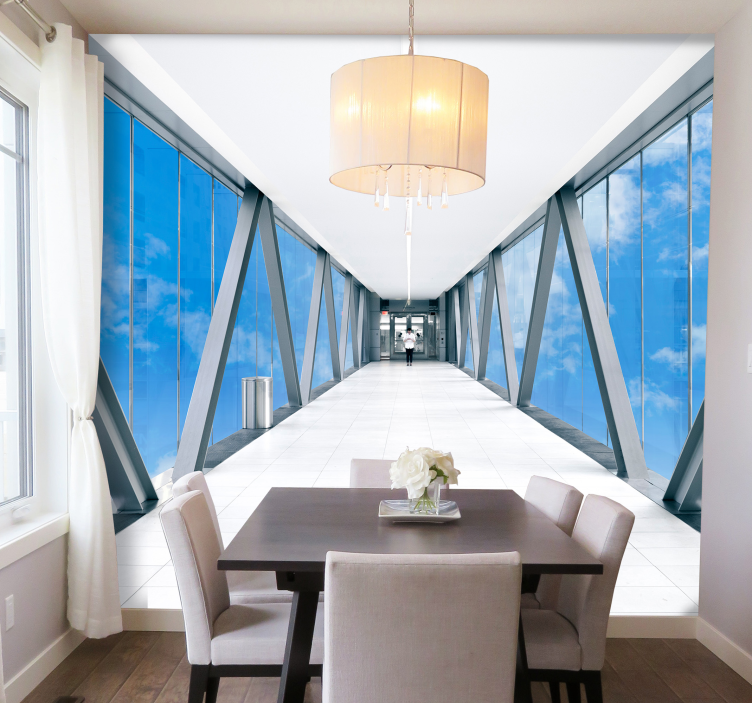 Fototapeta 3D Korytarz na niebie  - TenStickers