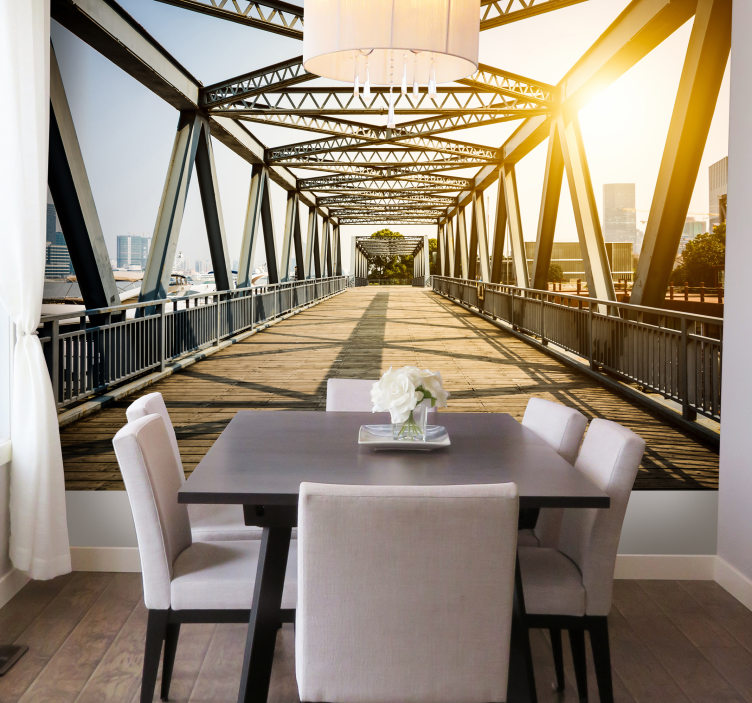 Fototapeta 3d efekt wizualny most - TenStickers