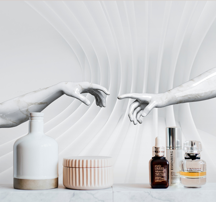 Fototapeta artystyczna dotyk marmurowych rąk - TenStickers