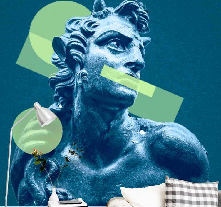 Fototapeta artystyczna rzeźba w kształtach geometrycznych - TenStickers