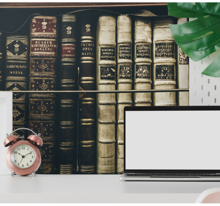 Fototapeta do gabinetu Regał w stylu vintage - TenStickers