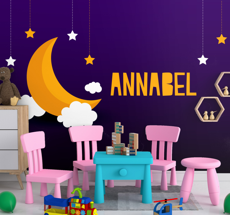 Fototapeta do pokoju dziecka ciała niebieskie i konstelacje - TenStickers