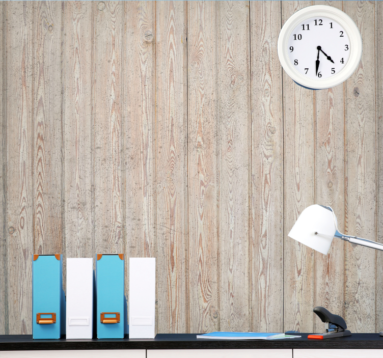 Fototapeta drewno jasne panele drewniane - TenStickers