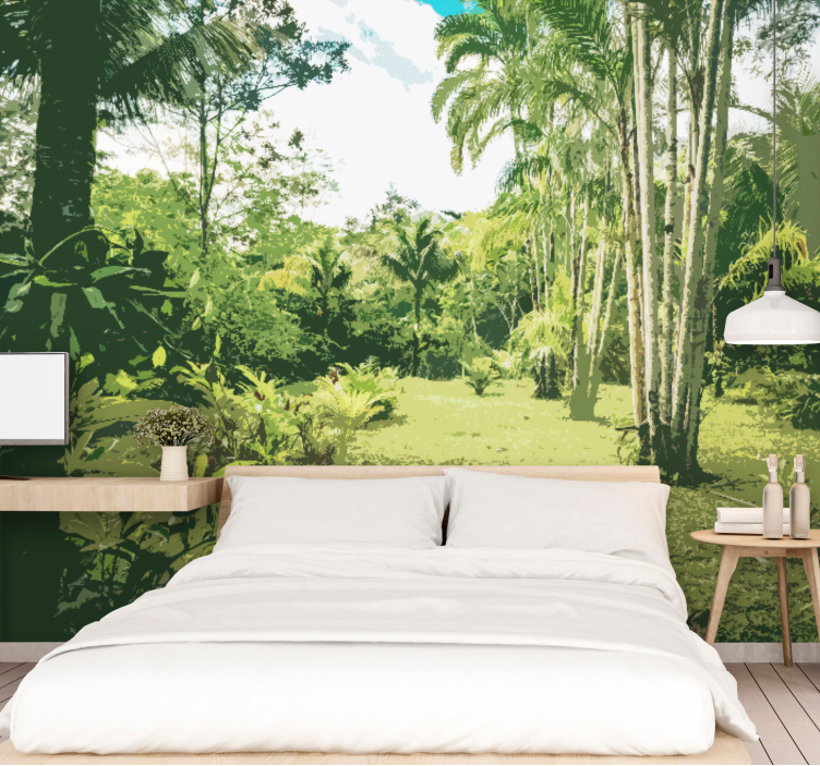 Fototapeta dżungla - luksusowy tropikalny krajobraz - TenStickers