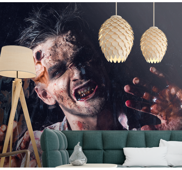 Fototapeta Halloween portret grozy zombie - TenStickers