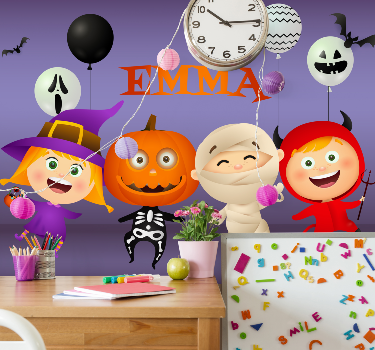Fototapeta halloween przyjaciele halloweenowej zabawy - TenStickers