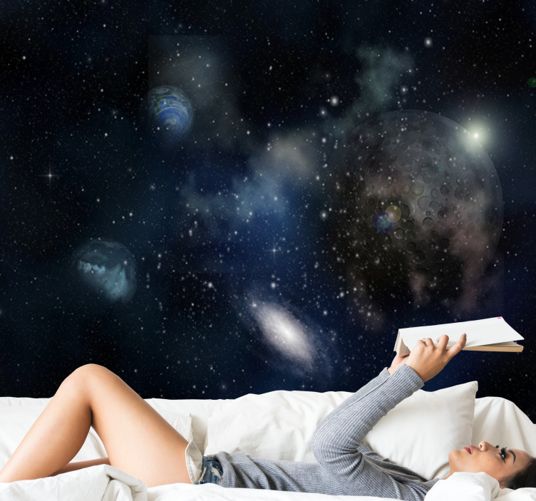 Fototapeta kosmos scena eksploracji galaktycznej - TenStickers