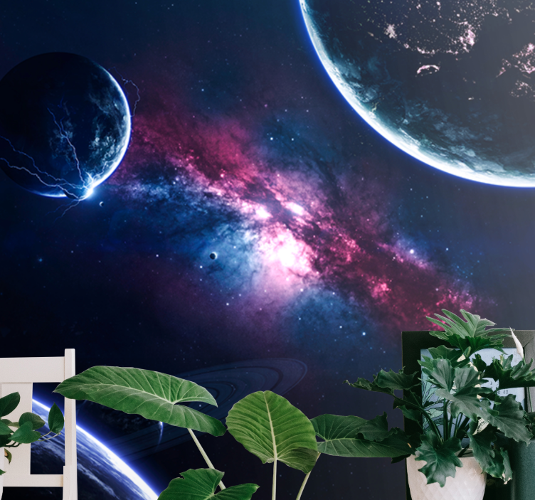 Fototapeta kosmos scena galaktyki kosmicznej - TenStickers