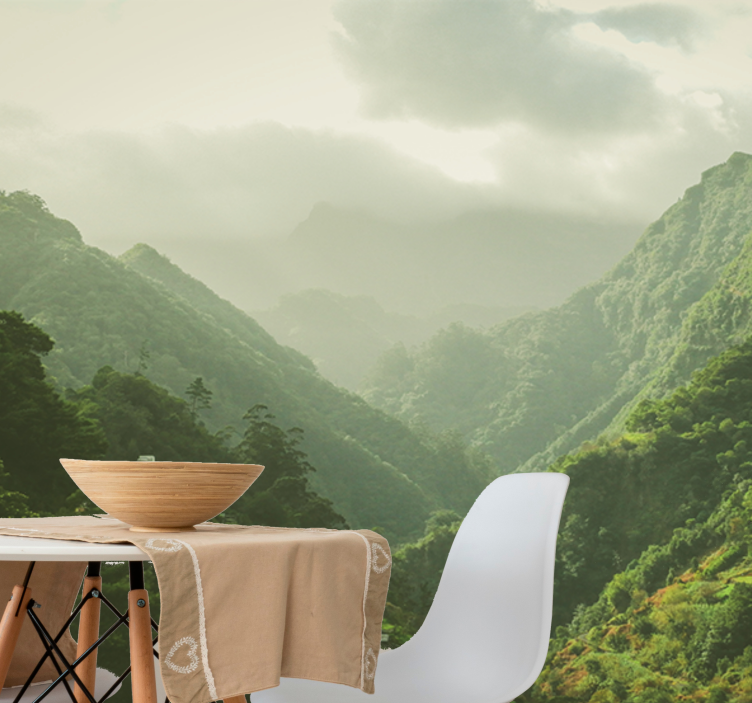 Fototapeta krajobraz dolina górska - TenStickers