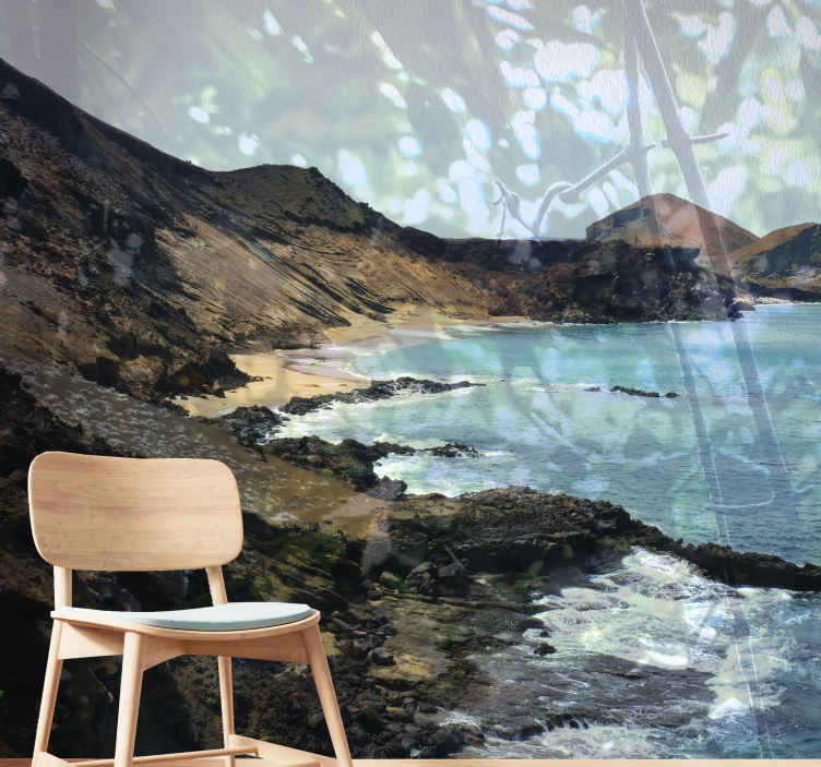 Fototapeta krajobraz formacja kamieni przybrzeżnych - TenStickers