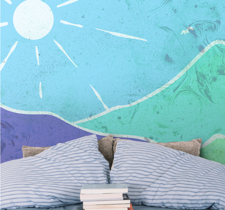 Fototapeta krajobraz górski z malowniczym widokiem - TenStickers