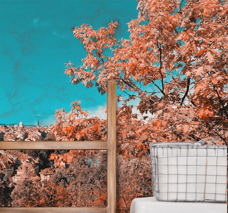 Fototapeta krajobraz kolorowy krajobraz jesienny - TenStickers