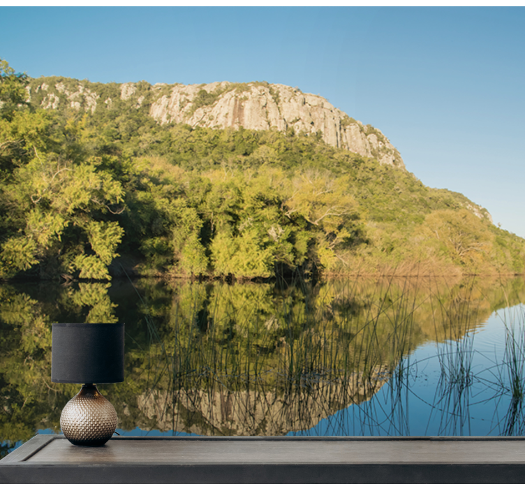 Fototapeta krajobraz scena odbicia góry - TenStickers