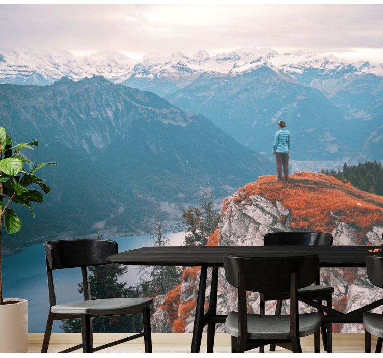 Fototapeta krajobraz spokój górskiego widoku - TenStickers