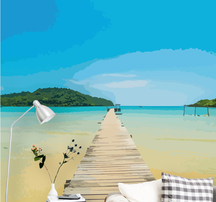 Fototapeta krajobraz spokojna nadmorska ścieżka - TenStickers
