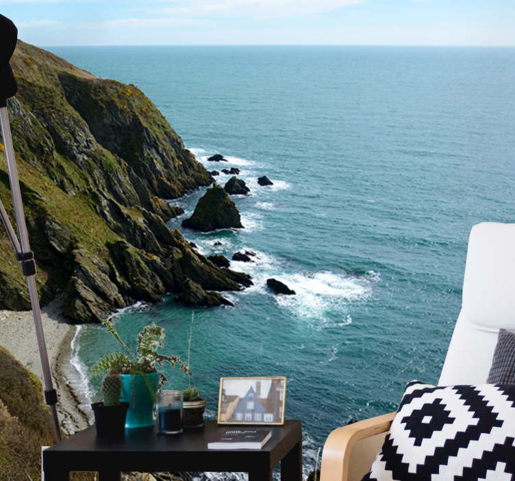 Fototapeta krajobraz struktura kamienna nad morzem - TenStickers