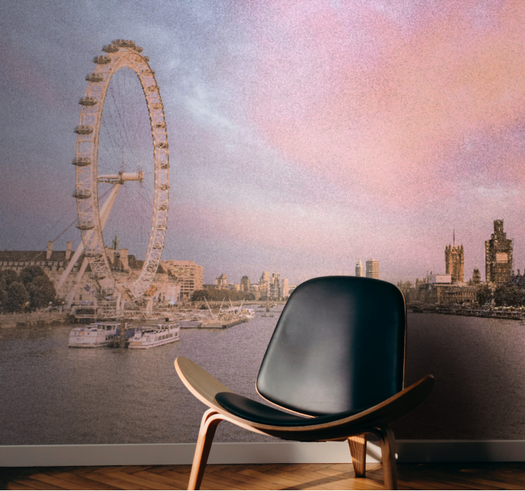 Fototapeta londyn widok na london eye - TenStickers