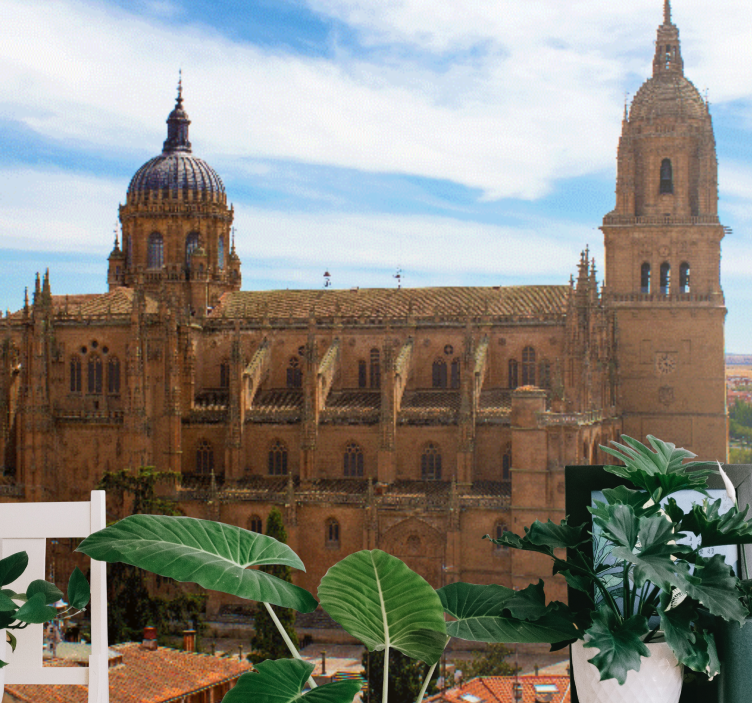 Fototapeta madryt widok na historyczną katedrę - TenStickers