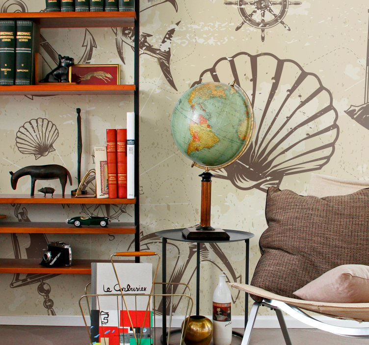 Fototapeta miasto elementy morskie - TenStickers