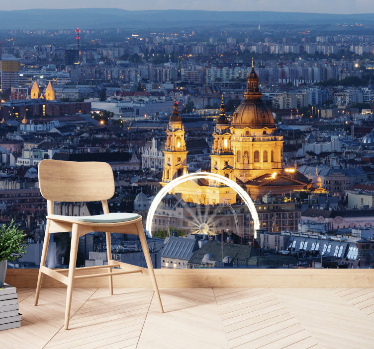 Fototapeta miasto historyczny nocny krajobraz budapesztu - TenStickers