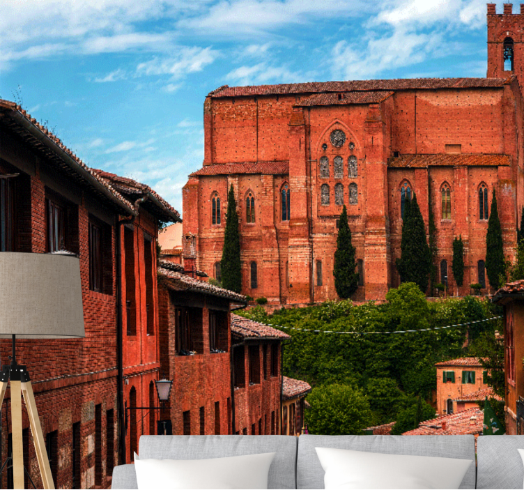 Fototapeta miasto katedra w toskanii - TenStickers