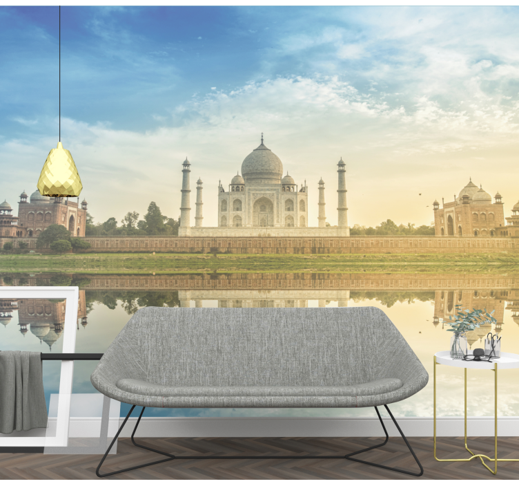 Fototapeta miasto odbicie taj mahal - TenStickers