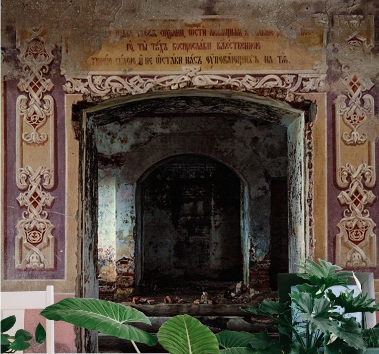 Fototapeta miasto opuszczona retro architektura - TenStickers