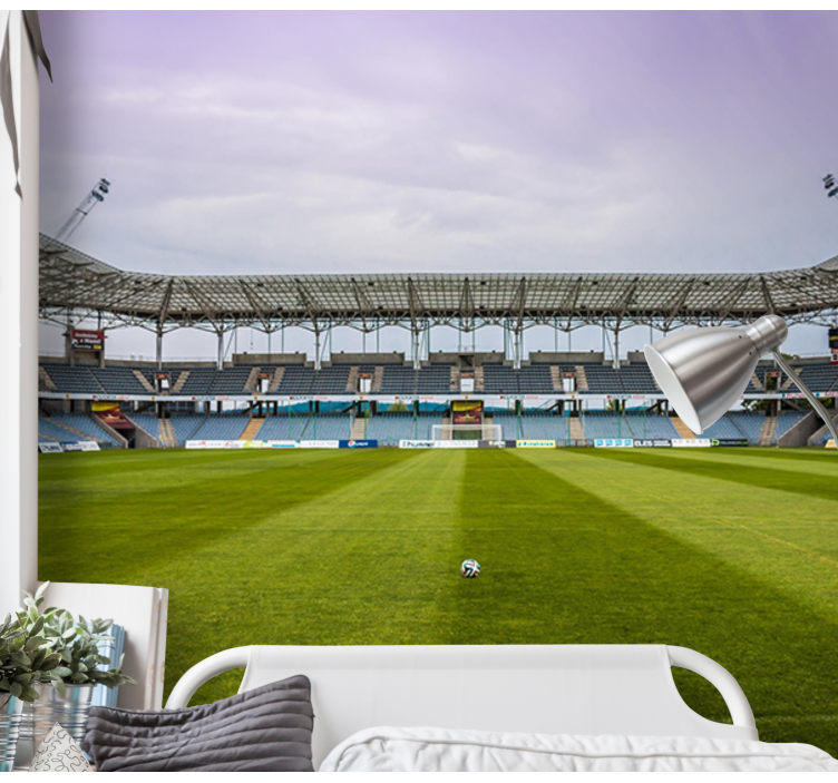 Fototapeta miasto scena boiska piłkarskiego - TenStickers