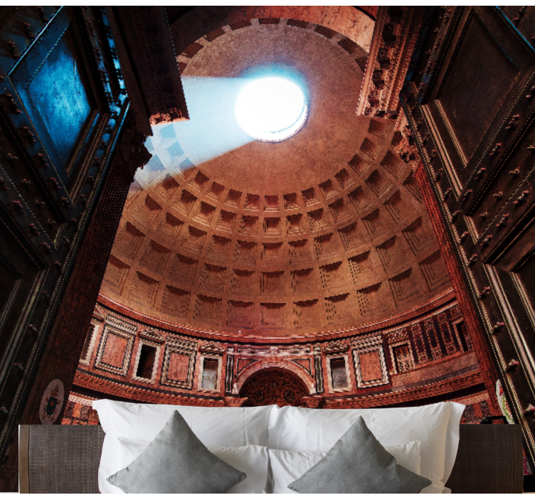 Fototapeta miasto widok kopuły panteonu - TenStickers