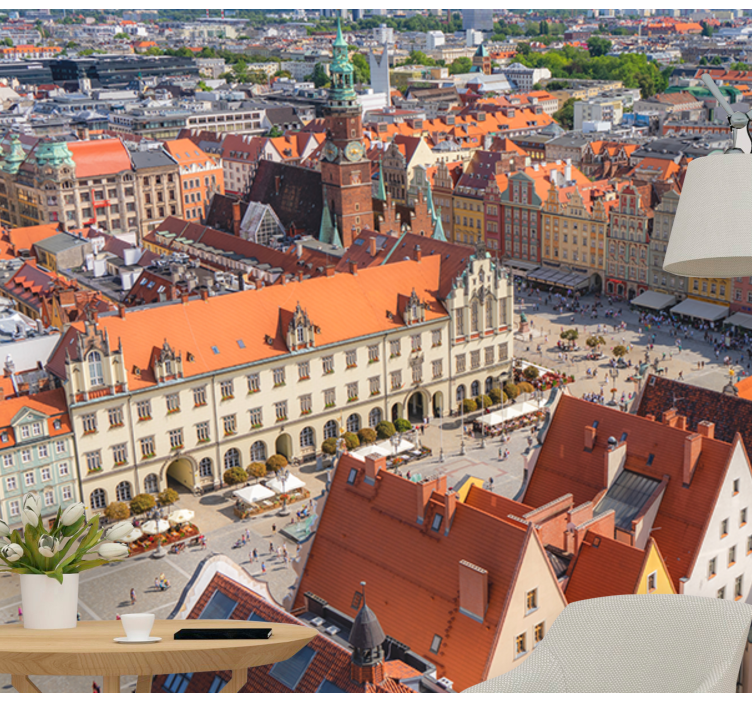 Fototapeta miasto widok na historyczny krajobraz miasta - TenStickers