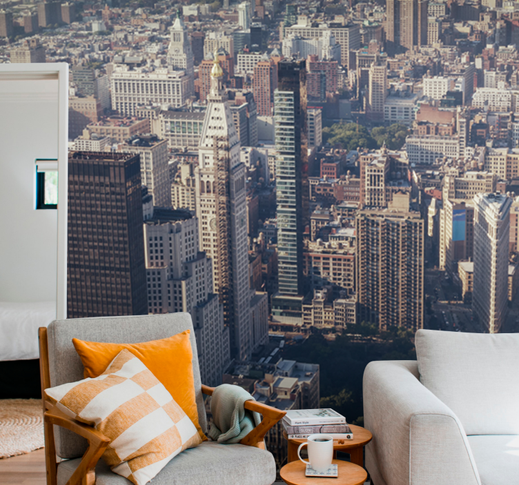 Fototapeta miasto widok na miasto - TenStickers