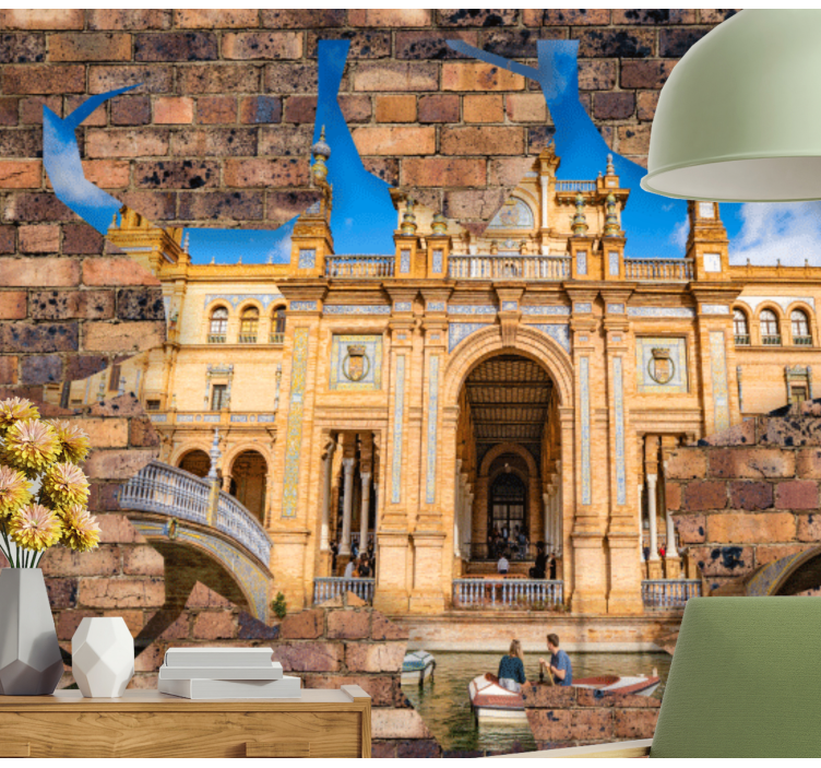 Fototapeta miasto wspaniałość architektury sewilli - TenStickers