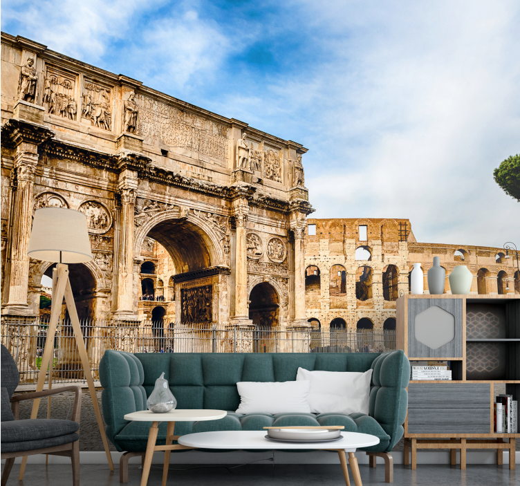 Fototapeta miasto zabytki historyczne rzymu - TenStickers