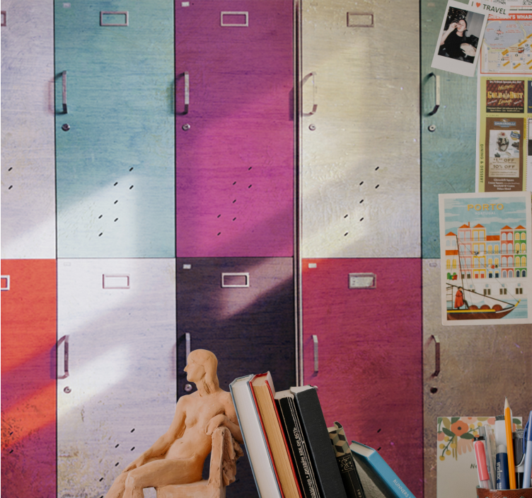 Fototapeta muzyka kolorowe drzwi szafkowe - TenStickers