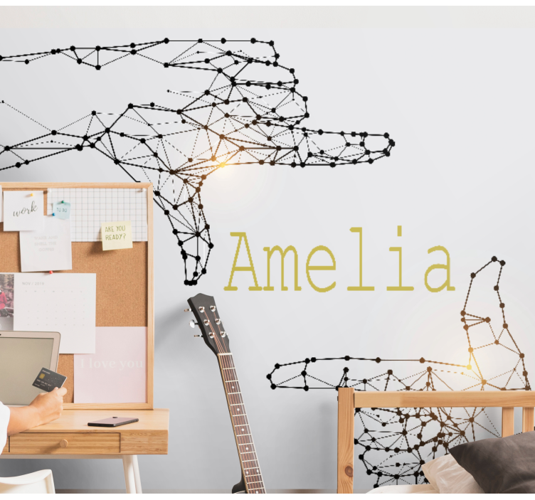 Fototapeta na zamówienie interaktywny gest dłoni - TenStickers