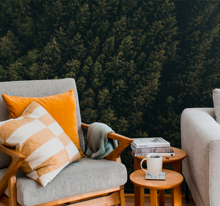 Fototapeta natura gęsty zielony daszek - TenStickers