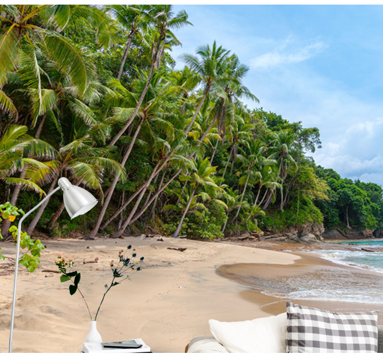 Fototapeta natura oaza tropikalnego wybrzeża - TenStickers