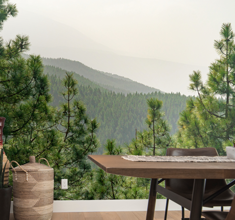 Fototapeta natura pejzaż bujnej zieleni - TenStickers