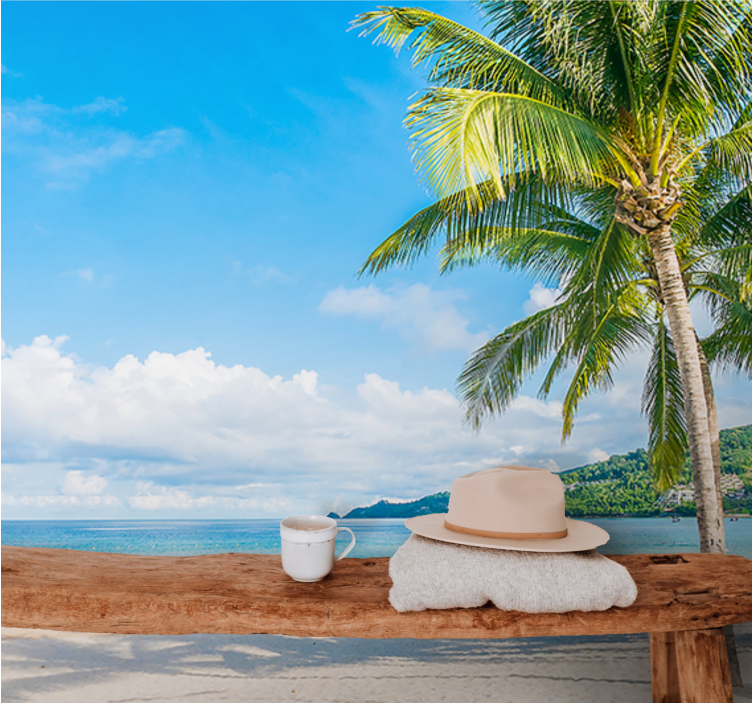 Fototapeta natura rajska plaża tropikalna - TenStickers