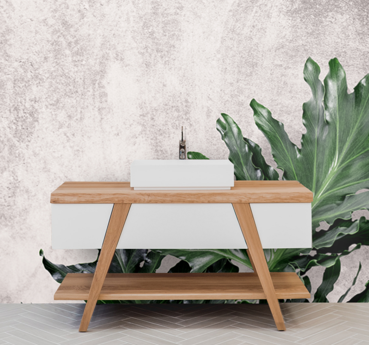 Fototapeta natura soczyste zielone liście - TenStickers