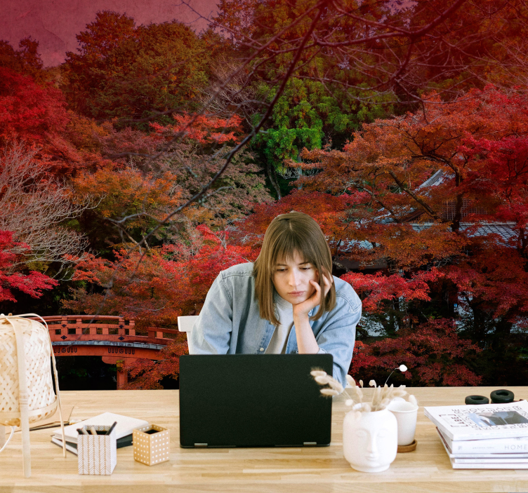 Fototapeta natura spokój jesieni - TenStickers