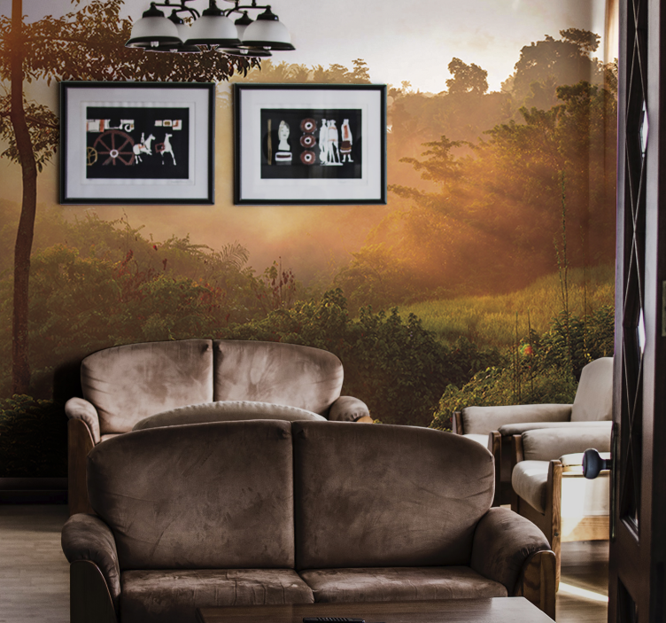 Fototapeta natura spokojny leśny krajobraz - TenStickers