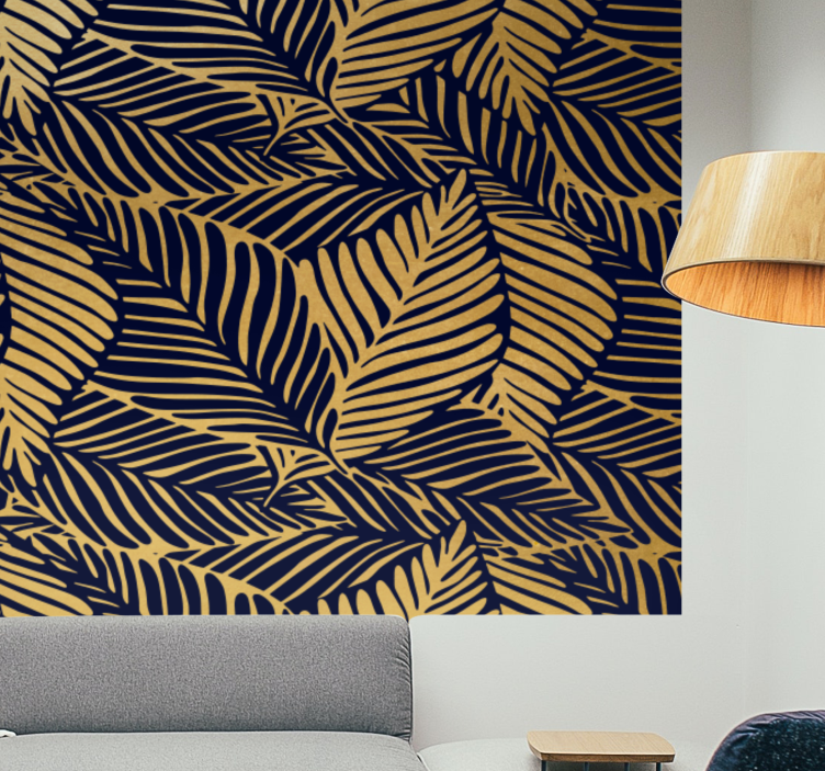 Fototapeta natura szczegółowe wzory liści - TenStickers