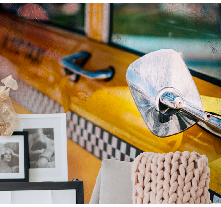 Fototapeta nowy jork ikoniczna Żółta taksi - TenStickers