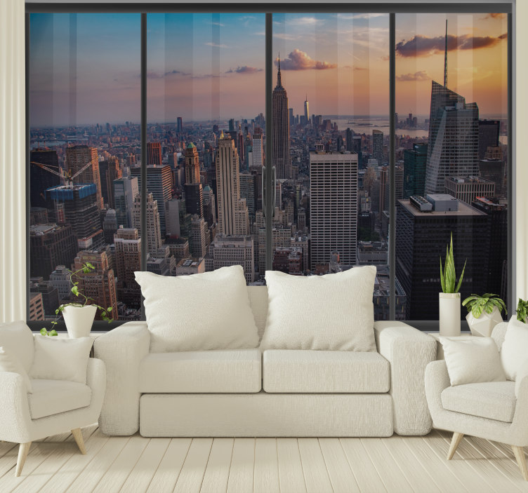 Fototapeta nowy jork panorama z empire state - TenStickers