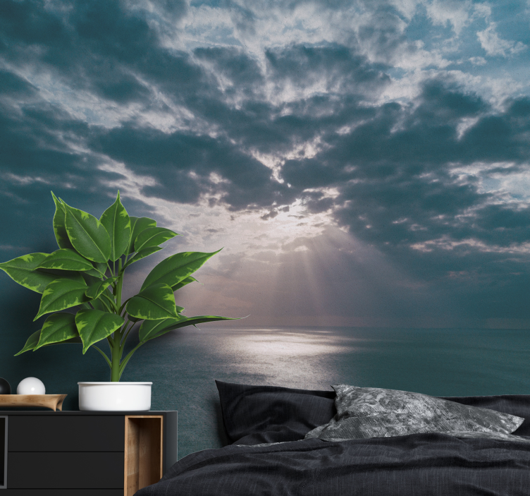 Fototapeta spacer przez chmury niebo - TenStickers