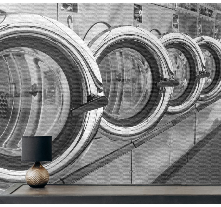 Fototapeta Street Art graffiti pralnia samoobsługowa - TenStickers