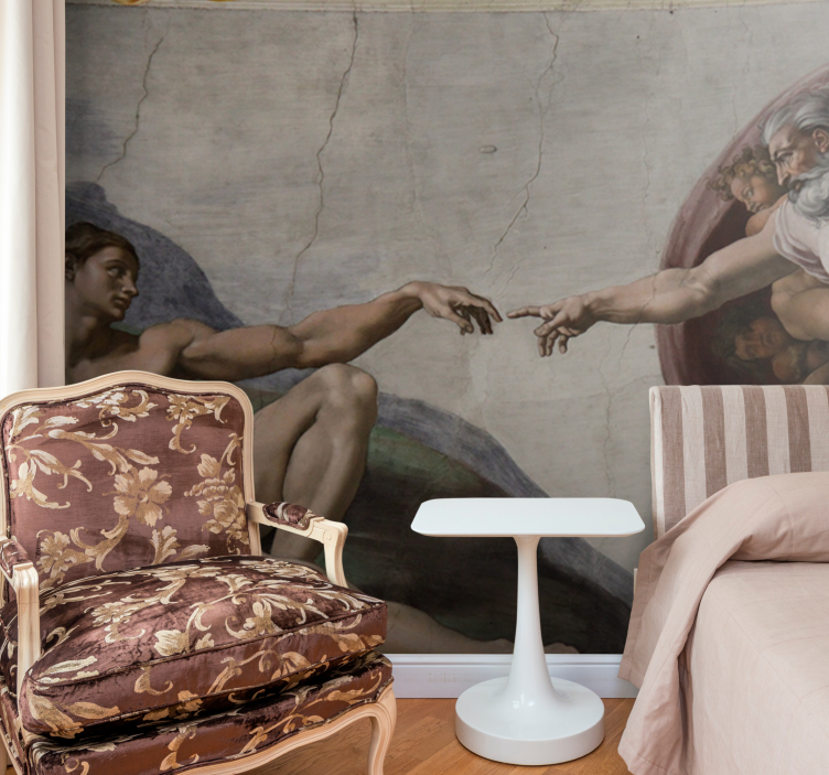 Fototapeta sztuka klasyczna scena stworzenia - TenStickers