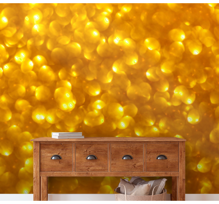 Fototapeta tekstury i wzory efekt złotego bokeh - TenStickers